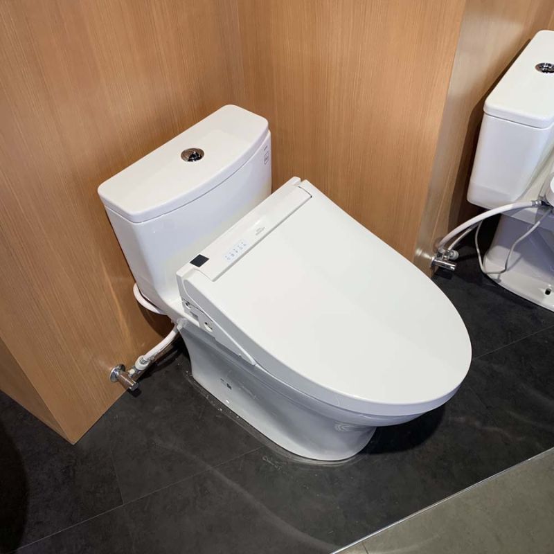 Bàn cầu 1 khối TOTO MS855CDW15 nắp điện tử Washlet C5 TCF24460AAA giấu dây